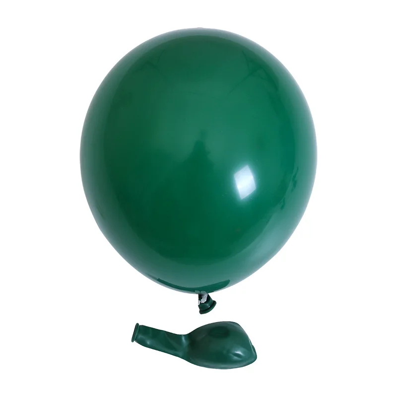 Dark green balloon Новогоднее украшение шар День рождения украшения 5-дюймовый 10-дюймовая шпилька 12 дюймов лес тема темно-зеленый Рождественский зеленый шар - Цвет: Dark green balloon
