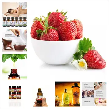 

10ml Pure Natural Fruits Essential Oils for Aromatherapy Diffusers Essential Oils Air Freshening Body Relieve Stress Oil TSLM12