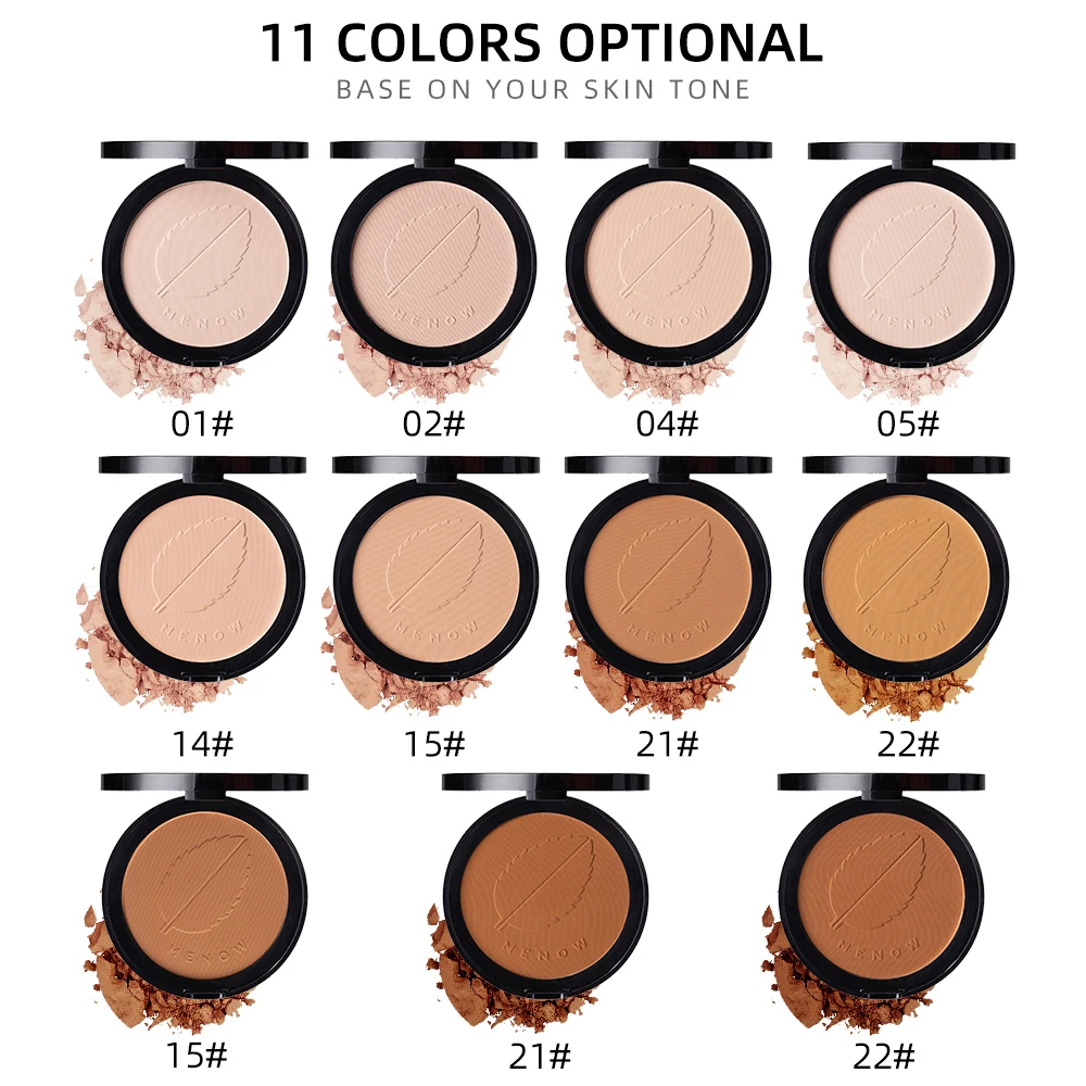 11 Colors Soft Translucent Compact Pressed Powder Face Contour Palette Finishing Powder Setting Makeup Bare Mineralize Cosmetic