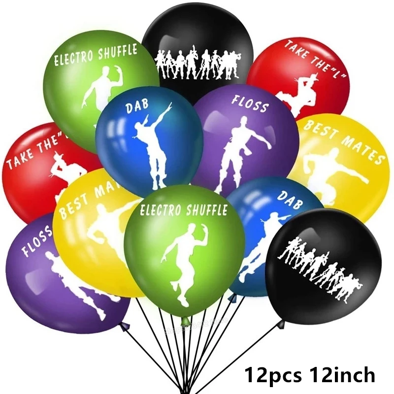 thumbnail image 1 of Decoración de fiesta fortificada, juego de disparos, pancarta de alpaca, decoración de fiesta de feliz cumpleaños, globo, gamepad, globo, juguetes para niños, regalos, 1 of 5