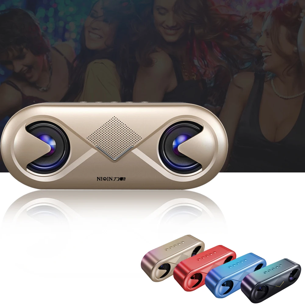 Водонепроницаемый бас HIFI аудио мобильный телефон Bluetooth динамик мини настольный беспроводной стерео Многофункциональный сабвуфер открытый портативный