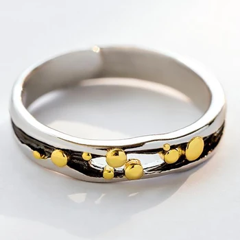 

S925 silver original lighting lingering charm cold wind creative niche Japanese and Korean women opening adjustable ring