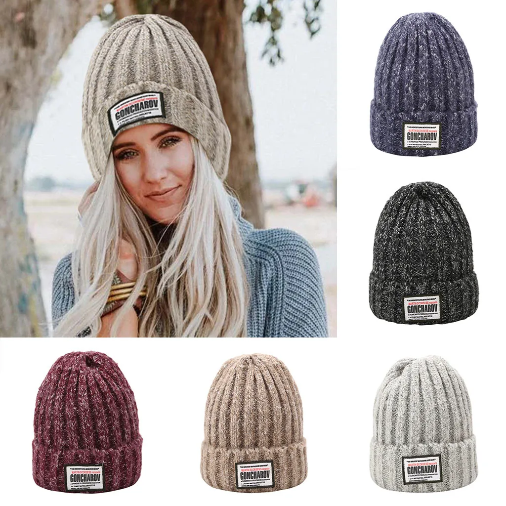 Wool Cap Women Winter Knit Hat Collar Set Thick Warm Solid Earmuff Wool Baseball Caps Feel Bernie Sanders Keep Warm Accessories