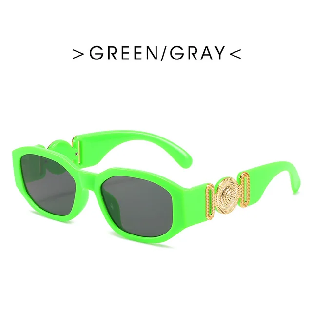 RBRARE Vintage Small Frame Sunglasses Women/men Luxury Brand Designer Vintage Gradient Sun Glasses Men Gradient Shades Glasses GreenGray