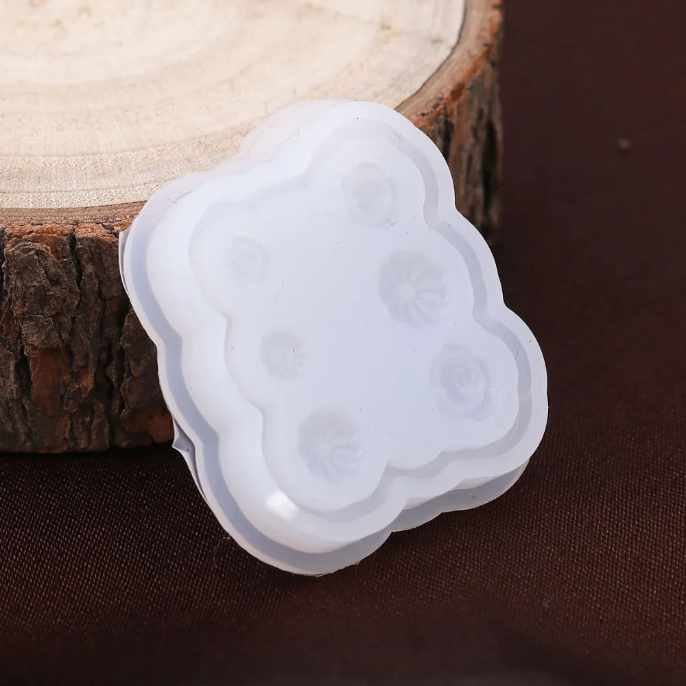 DoreenBeads BSilicone Смола форма для изготовления ювелирных изделий нерегулярные прозрачный цветок Фламинго рождественские ювелирные аксессуары 1 шт