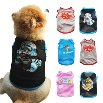 

2019 Spring Summer Breathable Mesh Vest Shirt Pet Clothing Casual T-Shirt French Bulldog Pet Clothes For Dogs Ropa Perro