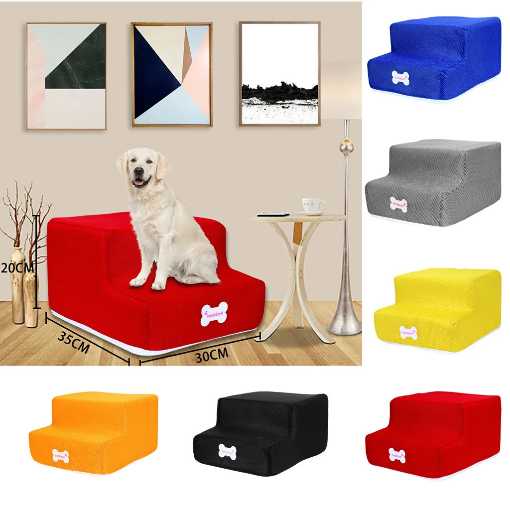Doggy Steps Нескользящая 2 ступеньки для домашних животных, вмещает до 70 фунтов 2 ступеньки сетка для домашних животных нескользящая Нижняя лестница и лестница с покрытием комбинация