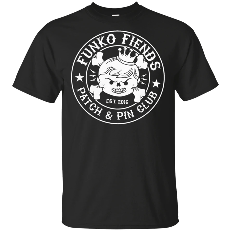 Patch And Pin Club With Funko Friends T Shirt Black Navy For Men Women