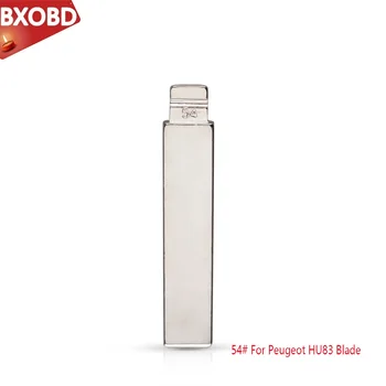 

Metal NO.54 KD900/VVDI Remotes Blank Scale Car Key Blade HU83 for Old Peugeot/Citroen New 508 with Slot