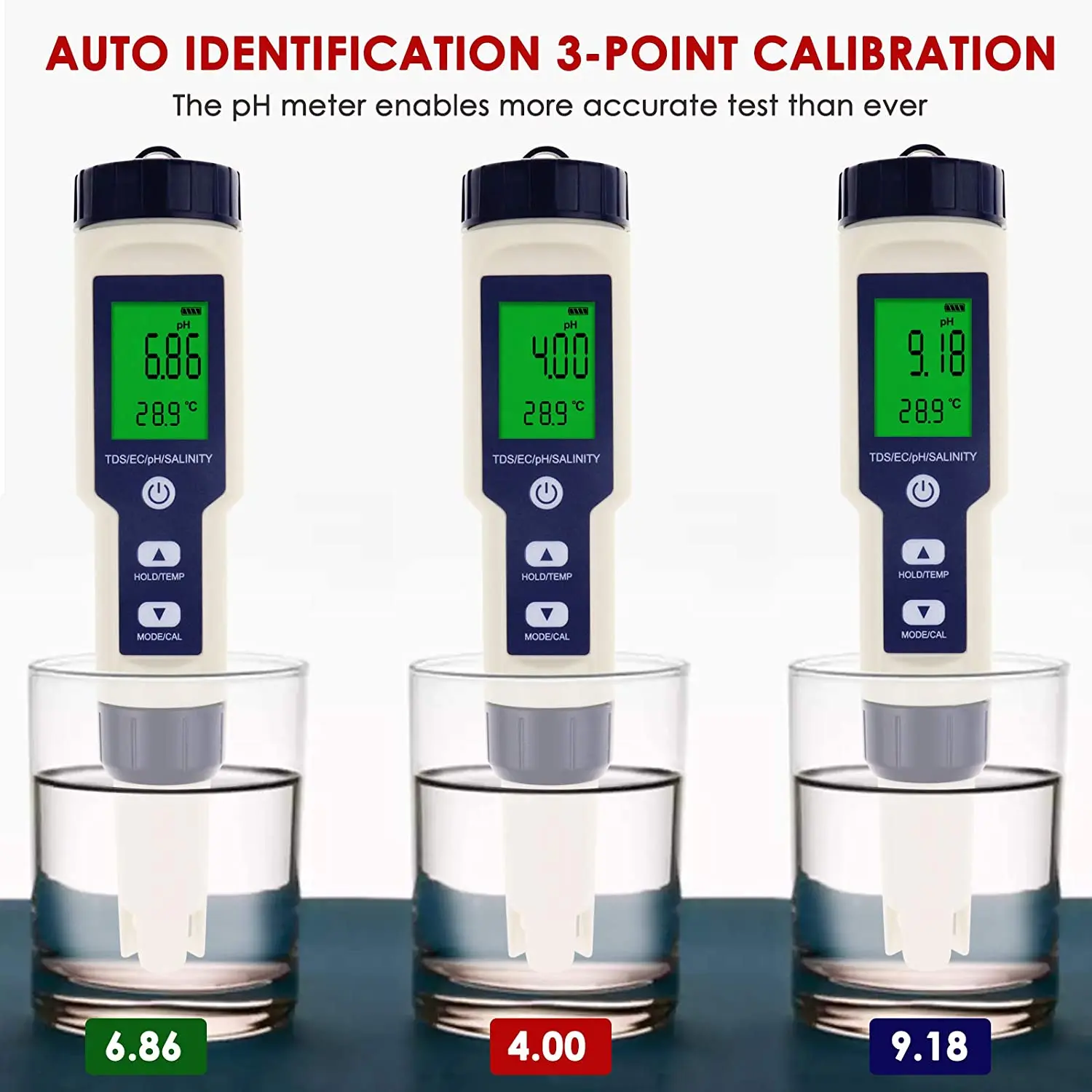 2/3/4/5/7 in 1 PH Meter TDS EC ORP Salinity SG Temperature Tool Digital Water Quality Monitor Tester for Aquarium water quality detector water tester ph meter