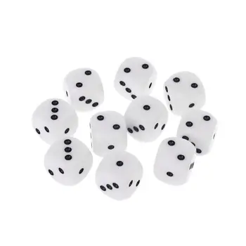 

10Pcs 16mm D3 Six Sided Dices Beads For Dungeons & Dragon D&D RPG Poly Desktop Table Playing Games