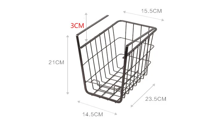 Металлическая подвесная корзина для шкафа, одежды, полотенец, корзина для шкафа, кухонных инструментов, органайзер, шкаф для специй, стеллаж для хранения тарелок mx9241710