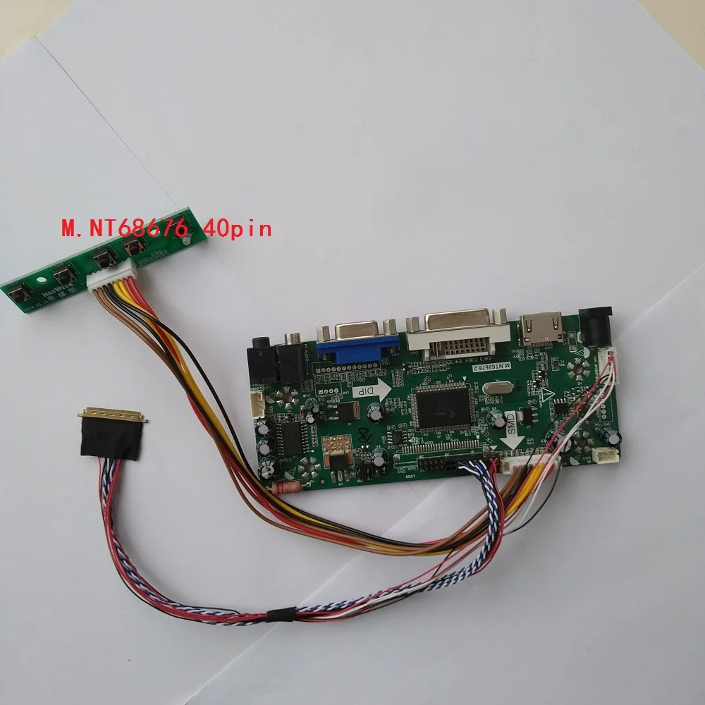 HDMI DVI VGA Светодиодный ЖК LVDS контроллер драйвер платы комплект diy для 40pin N173O6-L01/N173O6-L02 1600X900 панель экран