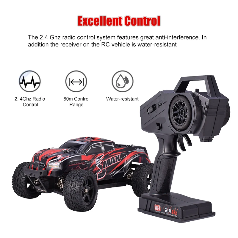 REMO 1631 1/16 RC Автомобиль 2,4G 4WD 35 км/ч высокая скорость матовый внедорожник Monster Truck SMAX электрический пульт дистанционного управления Автомобили красный/синий ЕС