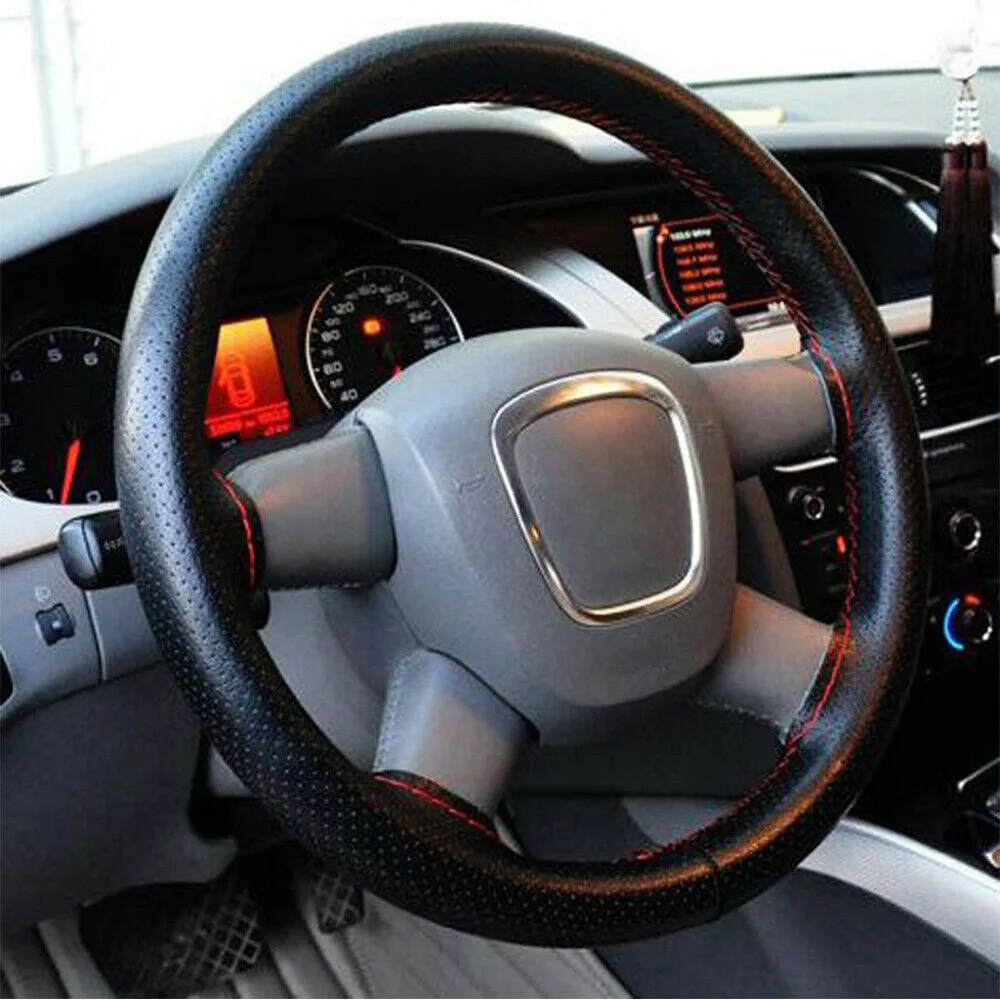 10,3 см Черный Авто Руль Обложка стежка протектор DIY нить для 37-38 см