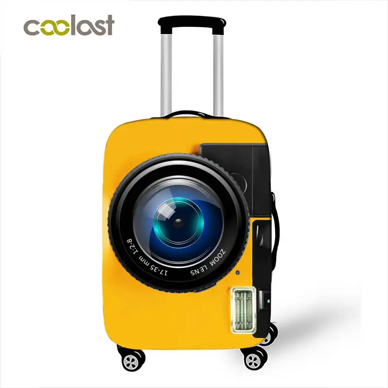 Camera pattern Print Luggage Protective Covers Travel Accessories Elastic anti-dust suitcase cover t