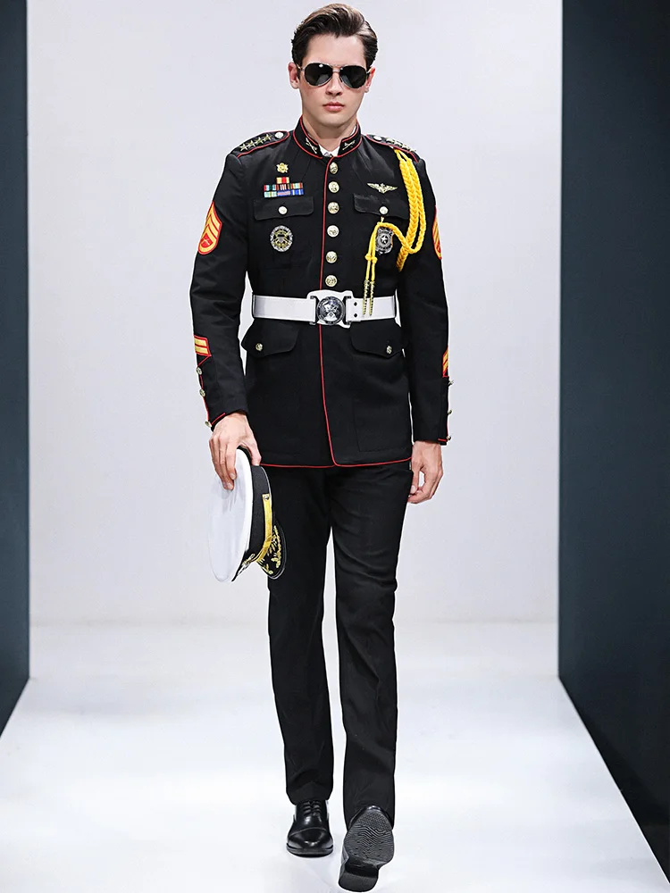 Осень капитан костюм моряка качество моряка Униформа роскошный круиз корабль охранники костюмы шляпа куртка брюки аксессуары