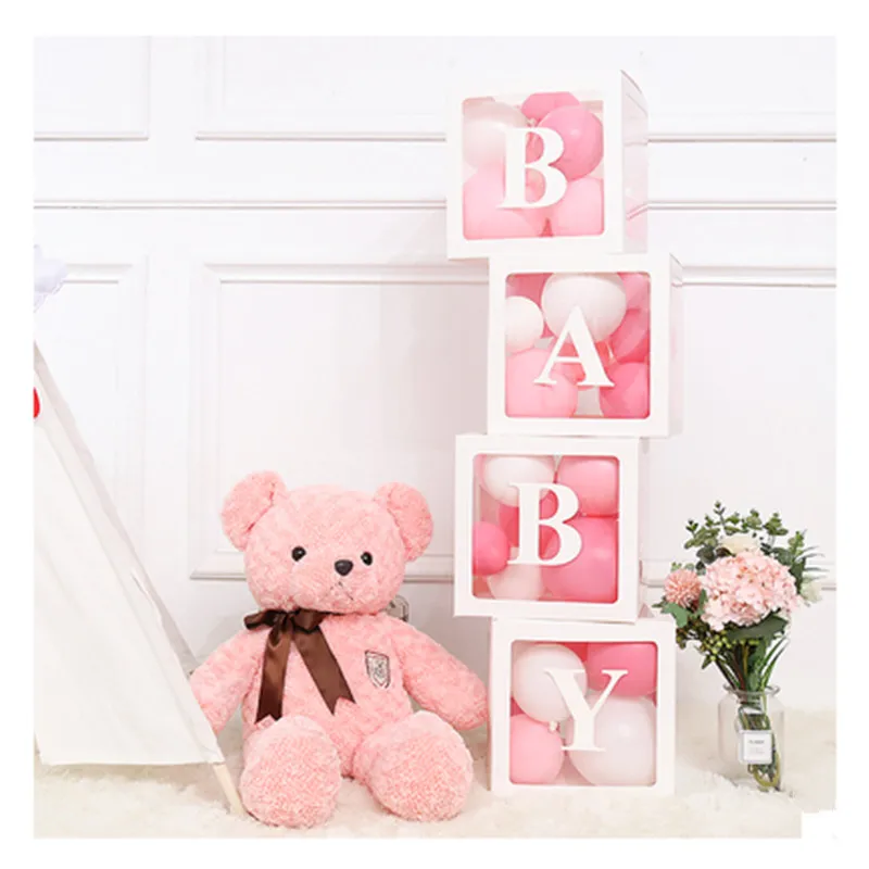 

Baby Transparent Box Storage Balloon Macaron Latex Balloons Baby Shower Decorations 1st Birthday Party Decorations Kids Gifts