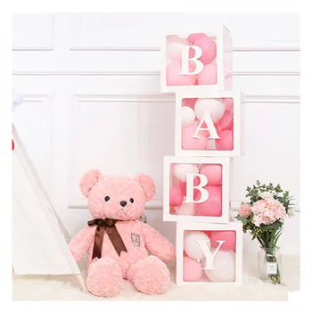 

Baby Transparent Box Storage Balloon Macaron Latex Balloons Baby Shower Decorations 1st Birthday Party Decorations Kids Gifts