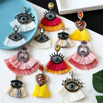 

Pauli Manfi 2020 New Women Earings Fashion Jewelry Simple Temperament Multi-layer Acrylic Multicolor Earrings