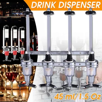 

2-4 Station Liquor Dispenser Bar Pub Wine Dispenser Wall Mounted Alcohol Bottle Dispenser Drinking Pourer Bar Accessories