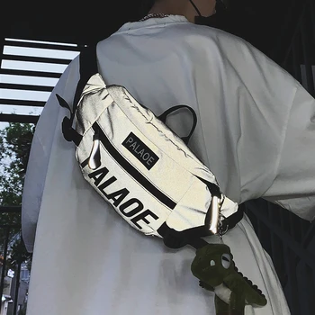 

HOT Fashion Brand Sports Bag Men's Chest Bag Diagonal Shoulder Bag Hip Hop Personality Student Waist Bag Night Riding Reflective