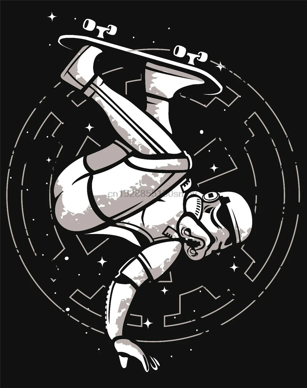 Skatetrooper скейтборд трюки футболка черный или белый последний новый стиль | Мужская