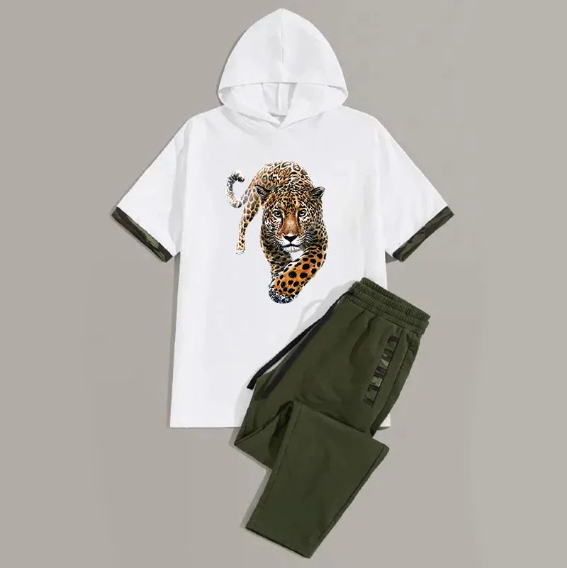Leopard Heat Transfer Stickers Large T-shirts Adult Patches Wild Iron Patches Washable A Level Washable Stickers self adhesive tape self adhesive fabric tape