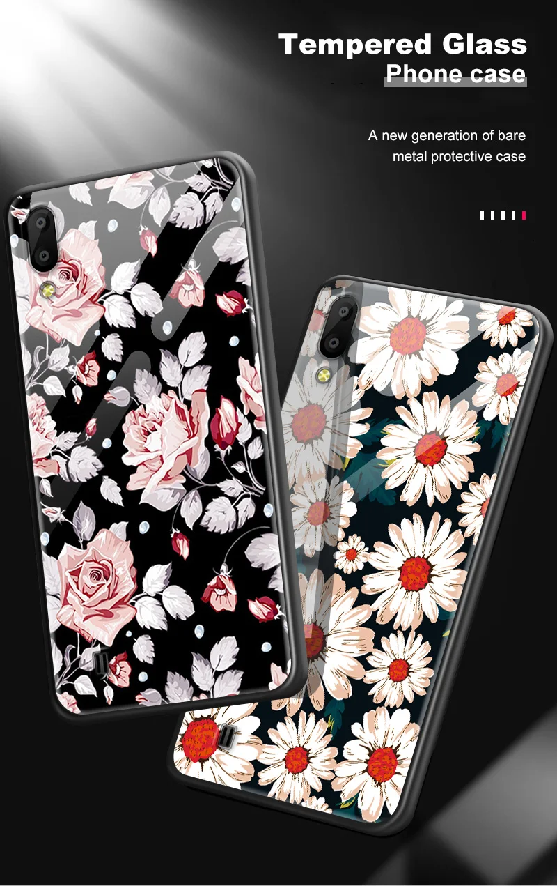 Роскошь для samsung Galaxy A10 A20 A30 A40 A50 A70 A80 A90 A6S A8S закаленное Стекло чехол J4 плюс M10 M20 M30 S8 S9 S10+ основной корпус