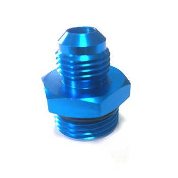 

ORB-8 O-ring Boss AN8 8AN to AN6 6AN Male Adapter Fitting blue Anodized