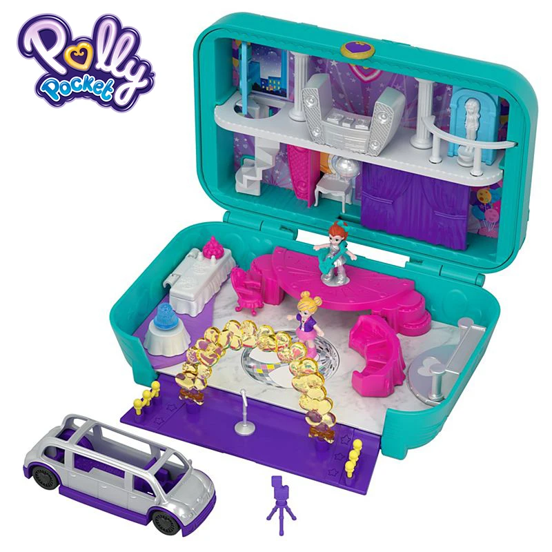 Polly Pocket Dance Par-taay мини игрушки куклы игровой набор рюкзак красивая подарочная коробка игрушки FRY39 Новое поступление популярный подарок на день рождения