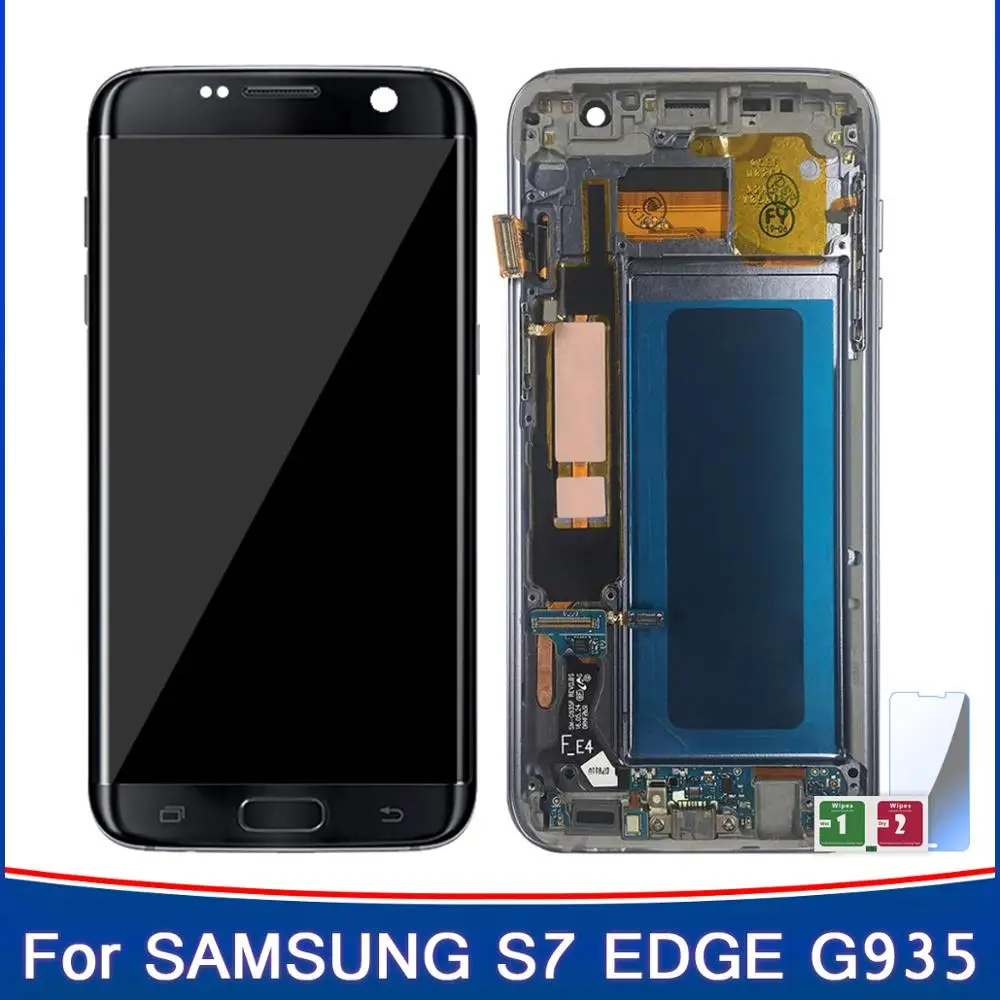 5 ''Новый регулируемый дисплей яркости для SAMSUNG Galaxy s7 edge G935 G935F LCD сенсорный