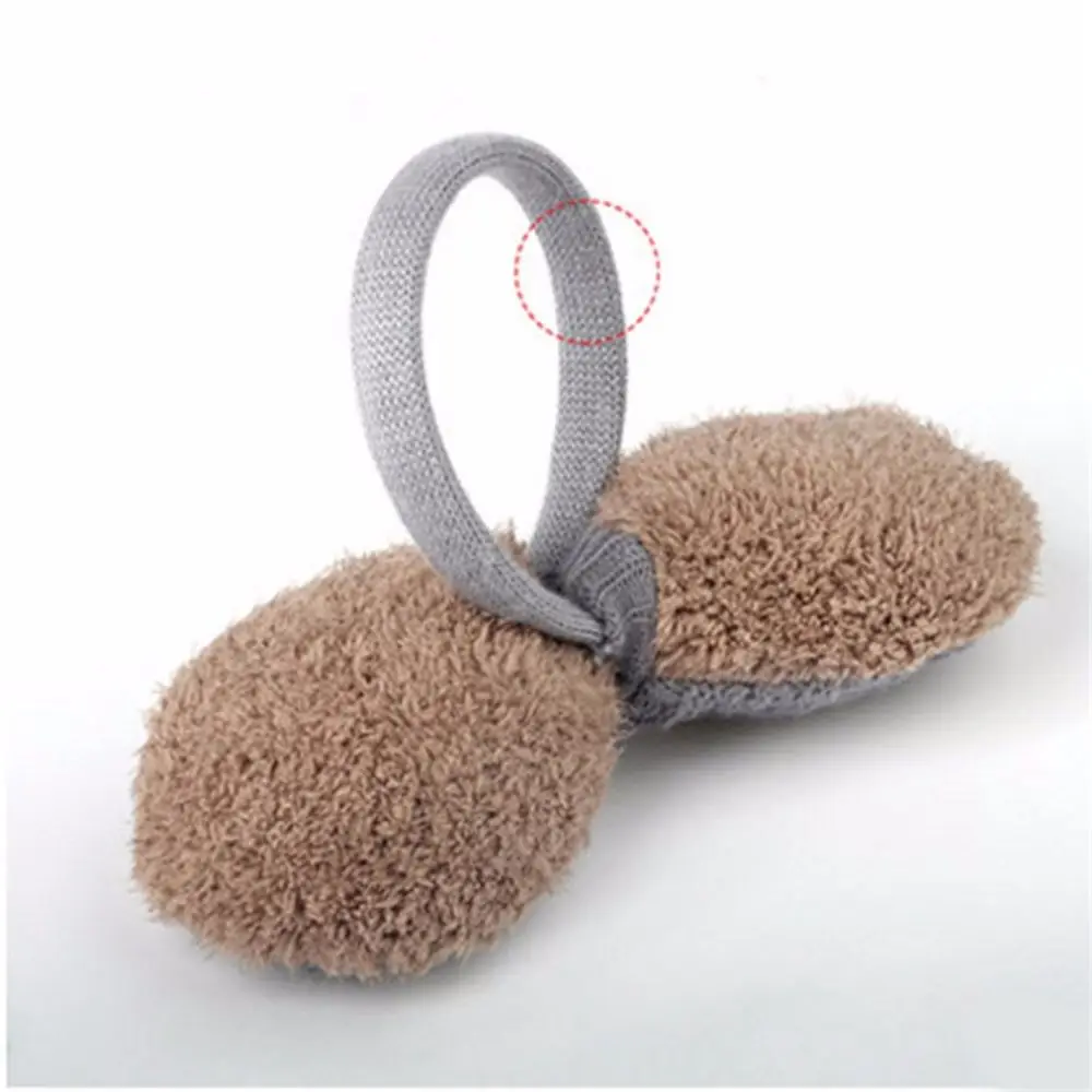 Осенне зимние теплые Наушники унисекс вязаные плюшевые наушники для женщин и