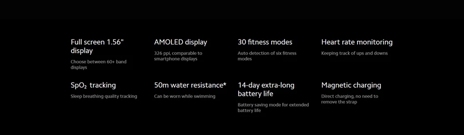 Original Xiaomi Mi Band 6 Smart Bracelet Watch Mi Smart Band 6 Sports Fitness Tracker AMOLED Screen Blood Oxygen Monitor Mi6
