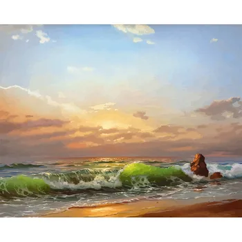 

Frame Landscape Fantasy Tree Diy Painting By Numbers Acrylic Wall Art Picture By Numbers Handpainted Oil Painting