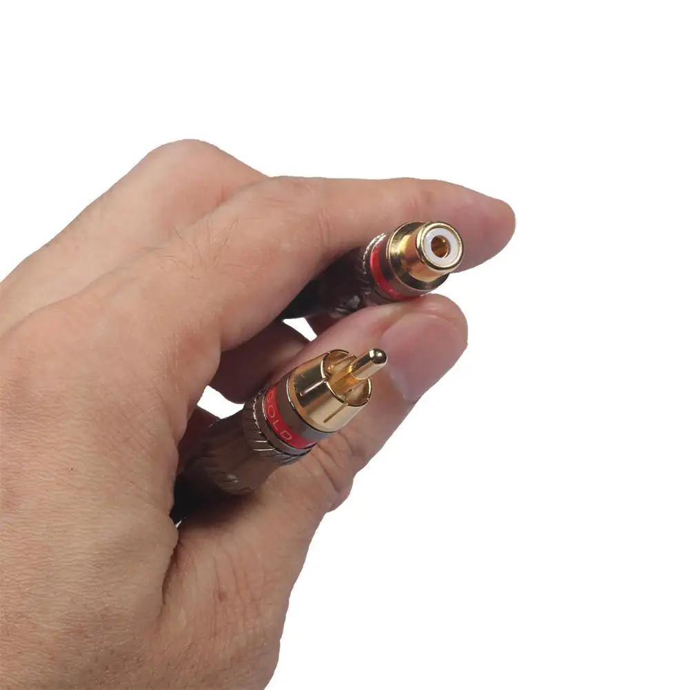 0,3 m/1Ft соединитель-гнездо типа RCA удлинитель 1 RCA Женский до 1 RCA Мужской Аудио-видеокабель шнур провод для dvd-плееров