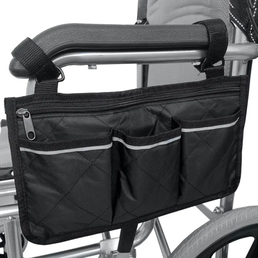 

1 Piece Multi Function Multicolor Chunya Spinning Office Chair Storage Bag Wheelchair Side Hanging Storage Bag Armrest Bag