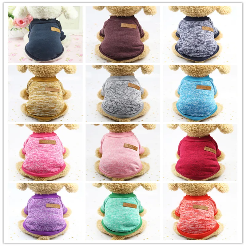

2019 New Dog Hoodie Winter Pet Dog Clothes For Dogs Coat Jacket Dogs Coats For Small Dog Cats Clothing Soft Chihuahua