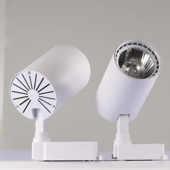 

COB 10W 20W 30W Led Track light aluminum Ceiling Rail Track lighting Spot Rail Spotlights Replace Halogen Lamps AC220V