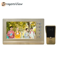 Dragonsview Video Deur Intercom 1000TVL Entry Panel Home Appartement Deurbel Systeem 7 Inch Bedraad Visuele Telefoon Gebouw Intercom