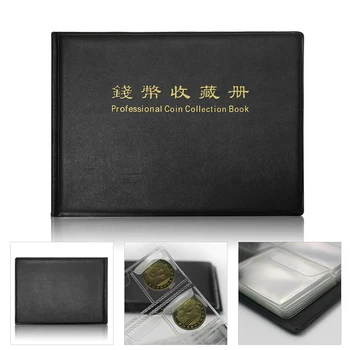 

1 Pcs Coin Collection Book 240 Album Coin Penny Money Collecting Folder Holder Plastic Versatile Practical Fuor Color Storage