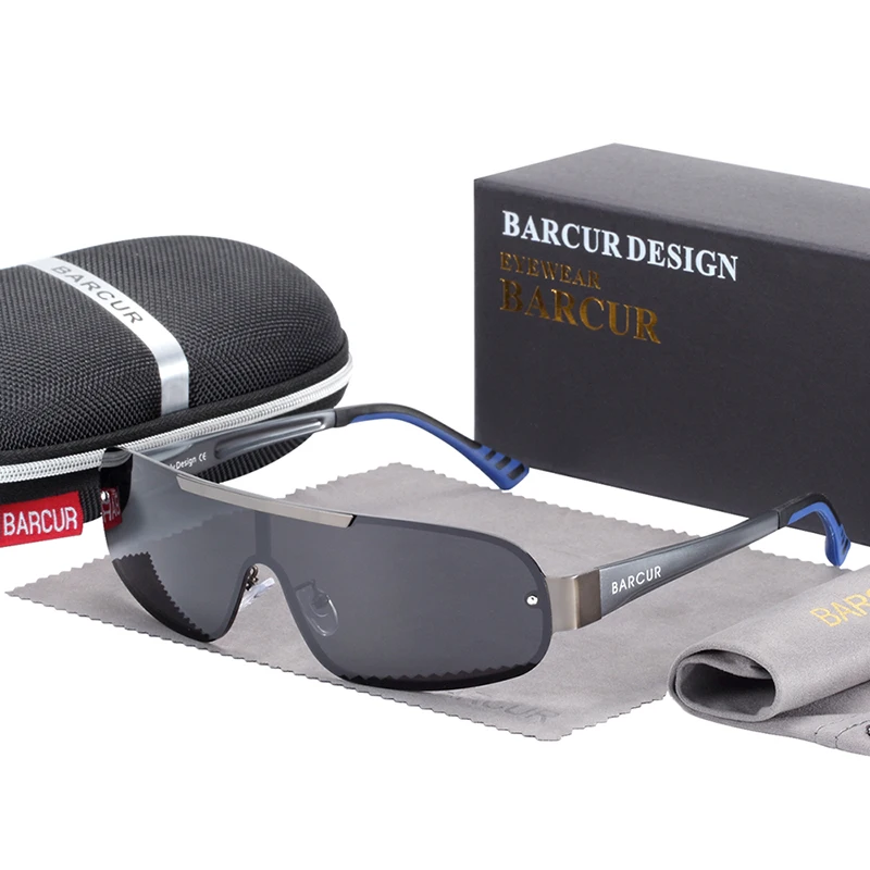 BARCUR Aluminum Magnesium Men Women Sunglasses Pilot Driving UV400 Protection BC8225