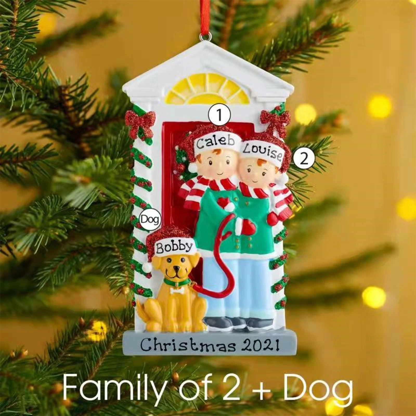 Christmas Eve 2022 For Two Christmas Santa Personalised Decoration Family Xmas Tree Bauble Ornament  Home 2022 Merry Christmas Holiday Party Decorations|Pendant & Drop  Ornaments| - Aliexpress
