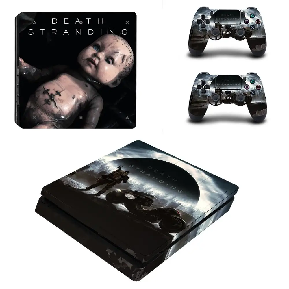 Death Stranding PS4 тонкая кожа Наклейка Обложка виниловая для Playstation 4 DuslShock 4 консоль и контроллер PS4 тонкая кожа Наклейка - Цвет: P4SQB0441