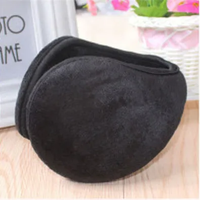 Black Hot Sale Earmuff Apparel Accessories Unisex Earmuff Winter Ear Muff Wrap Band Ear Warmer Earlap Gift Black/Coffee/Gray/Navy Blue - Цвет: Black