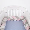 1M/2M/3M /4M Baby Bed Bumper Braid Knot Long Handmade Knotted Weaving Plush Baby Crib Protector Infant Knot Pillow Room Decor ► Photo 2/6