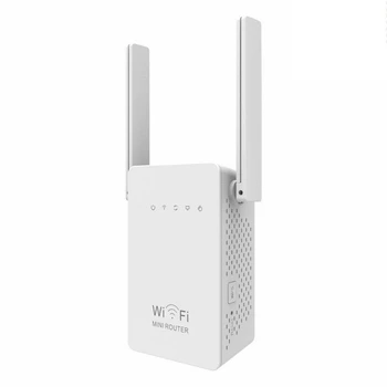 

300Mbps WiFi Repeater Wireless-N Range Extender Wi-Fi Signal Booster Network Router 2.4G External Antennas US Plug