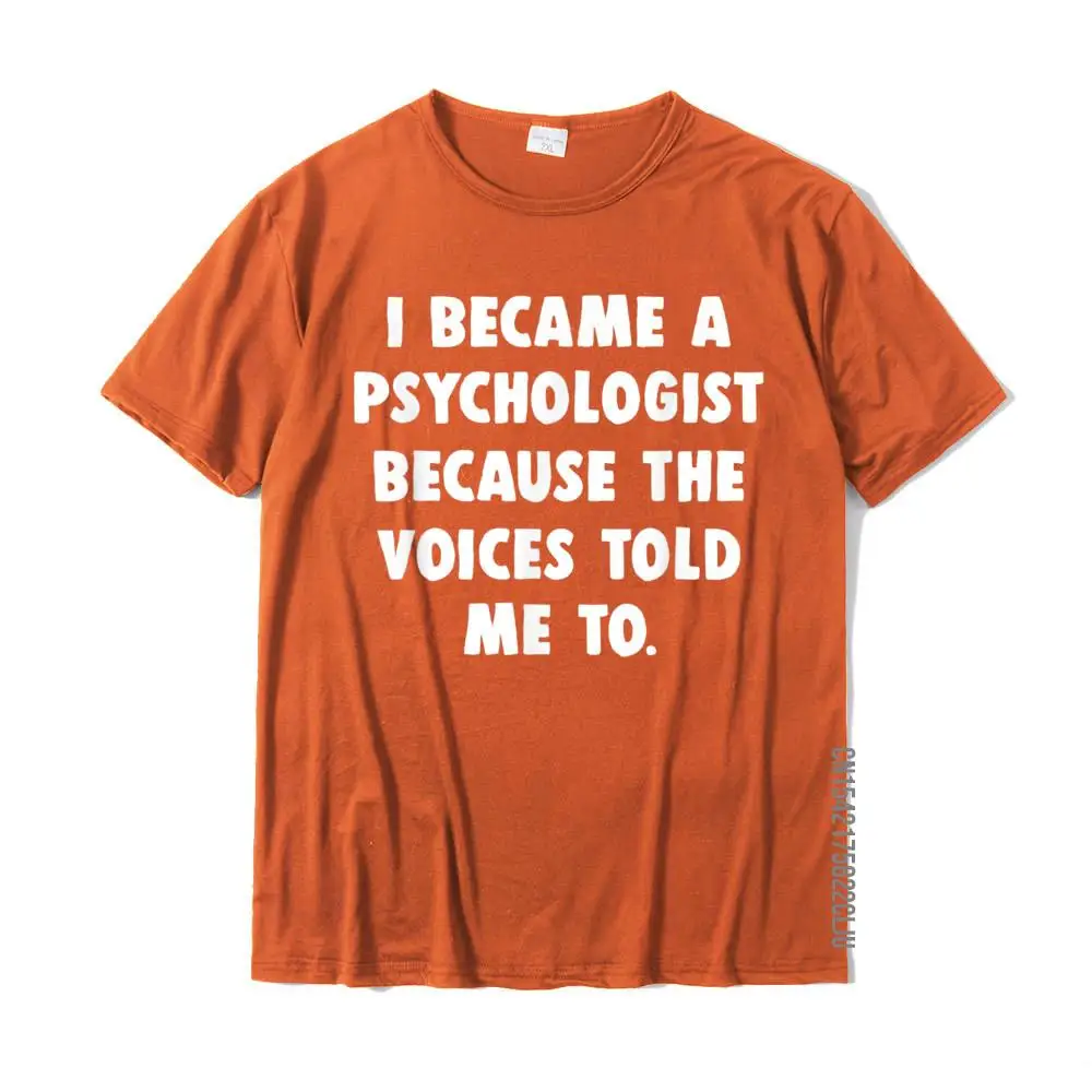 Summer Cotton Camisa Tops Shirts Graphic Short Sleeve Men Top T-shirts Printed On April FOOL DAY Tops Shirt Round Collar Funny Psychology Shirt Psychologist Psychiatrist Gift__32619 orange