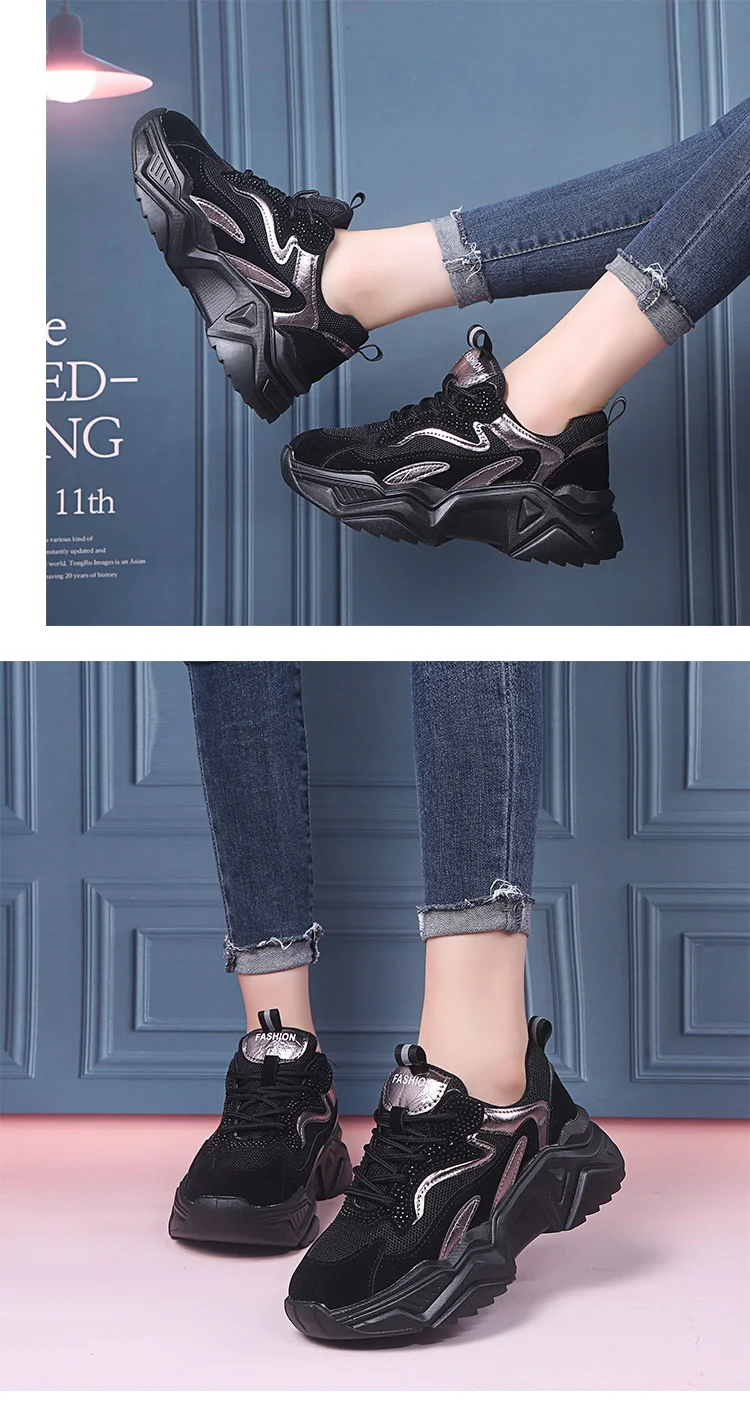 PROWOW/брендовая Ультрамодная Яркая обувь для папы на толстой подошве; удобная женская повседневная обувь; женские кроссовки; zapatillas mujer