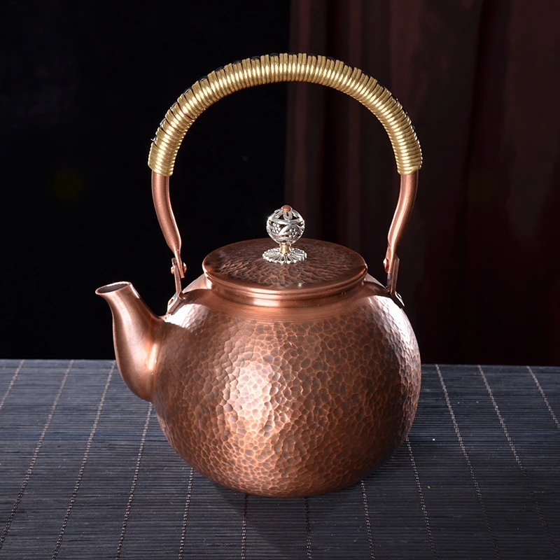 

Tea Set Copper Pot Originality Manual Copper Teapot Japan Boil Water Kettle Suit Place Of Origin